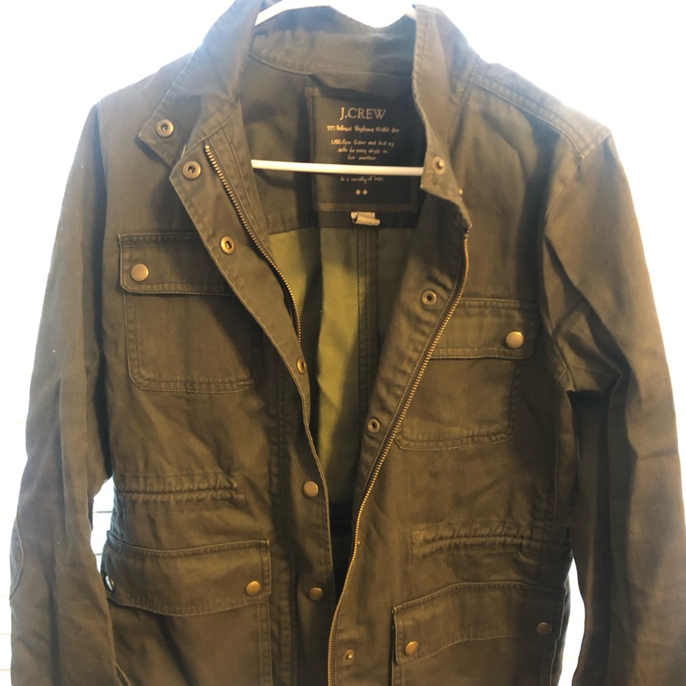 J. Crew army green jacket. Never worn! Size small